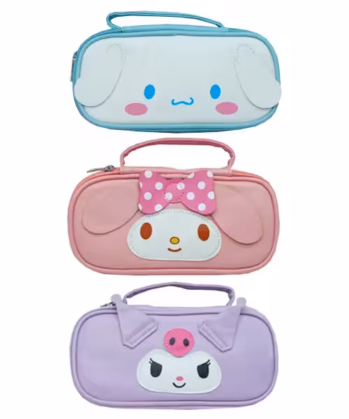 جامدادی هیرو چرمی  دسته دار کرومی کد (307-309-317) بسته 15 عددی