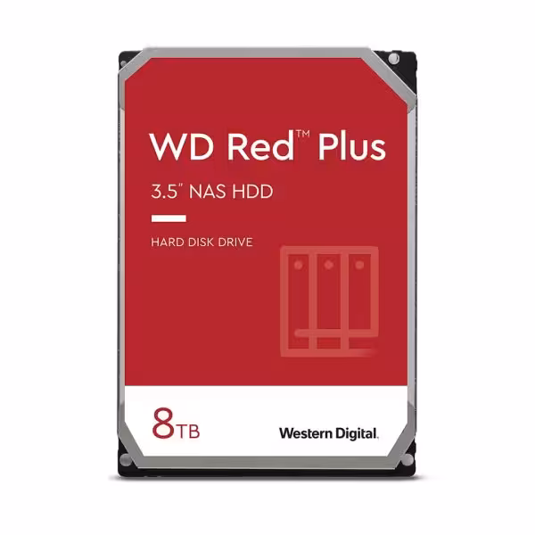 هارد دیسک وسترن دیجیتال WD Red Plus ظرفیت 8 ترابایت