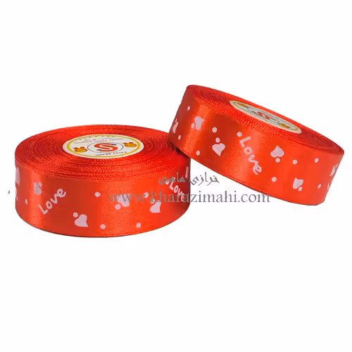روبان ساتن طرح ولنتاین