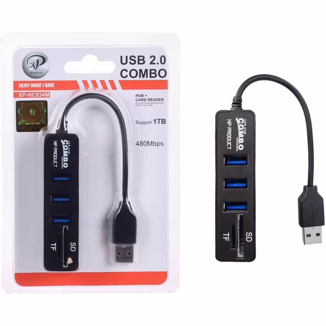 هاب USB 2.0 ایکس پی پروداکت مدل HC834 سه پورت