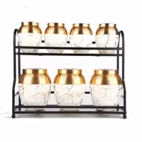 پاسماوری خمره ای طرح سنگی سفید