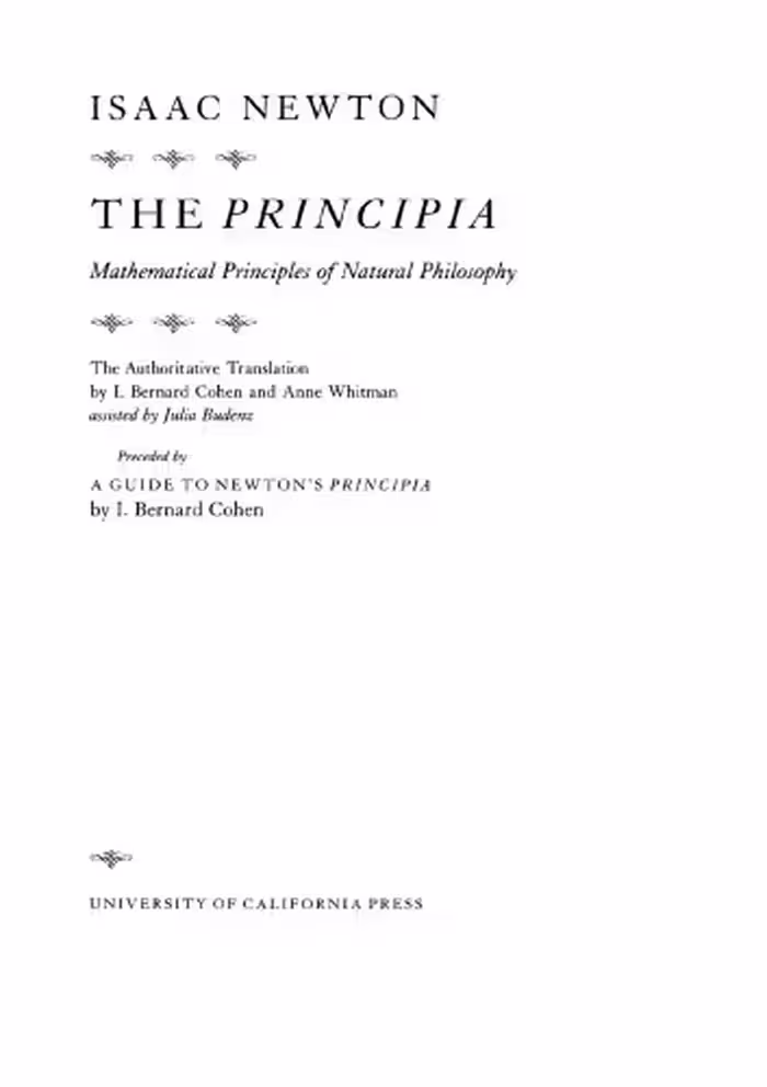 خرید و دانلود نسخه کامل کتاب The Principia: Mathematical Principles of Natural Philosophy. The Authoritative Translation and Guide