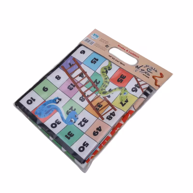 بازی رومیزی منچ و مارپله پارچه ای آوای باران