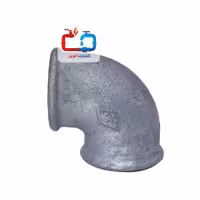 زانو دنده‌ای 11/2 اینچ 90 درجه گالوانیزه مک