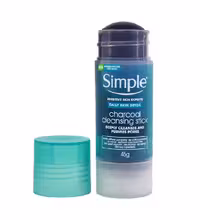 شوینده رولی زغال سیمپل پوست چرب و جوش دار Simple cleansing