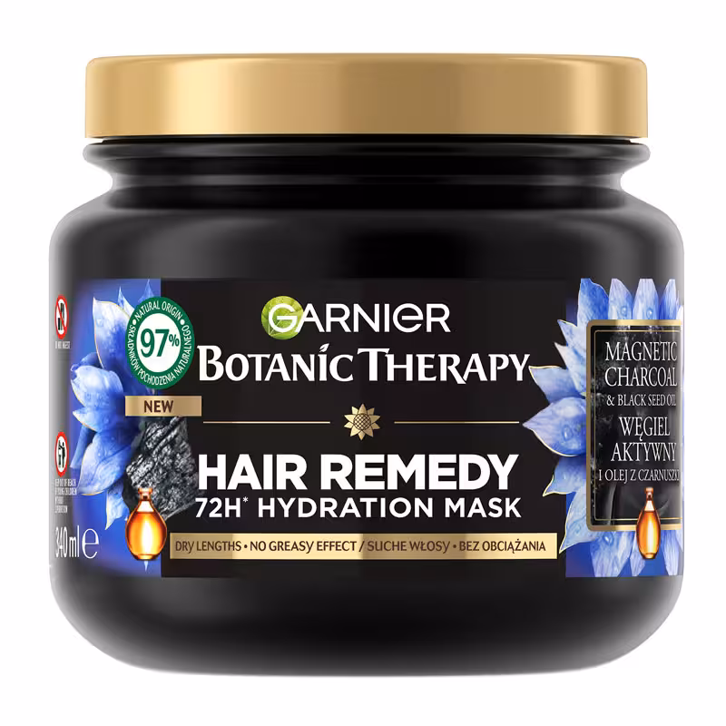 ماسک مو داخل حمام پاکسازی و آبرسان گارنیر Garnier حاوی زغال حجم 340ml