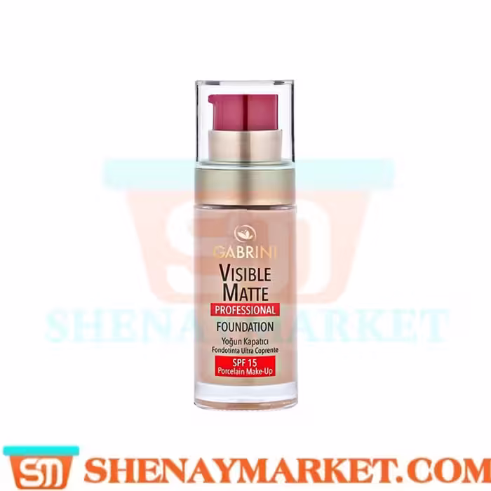 کرم پودر گابرینی Gabrini مدل Visible Matte شماره 02 حجم 30 میل