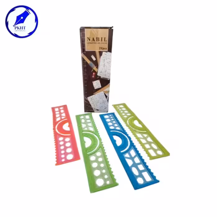 خط کش ژله ای 20 سانت نقاله دار