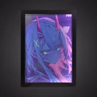تابلو بک لایت انیمه ای طرح Anime girl کد LPF-11036