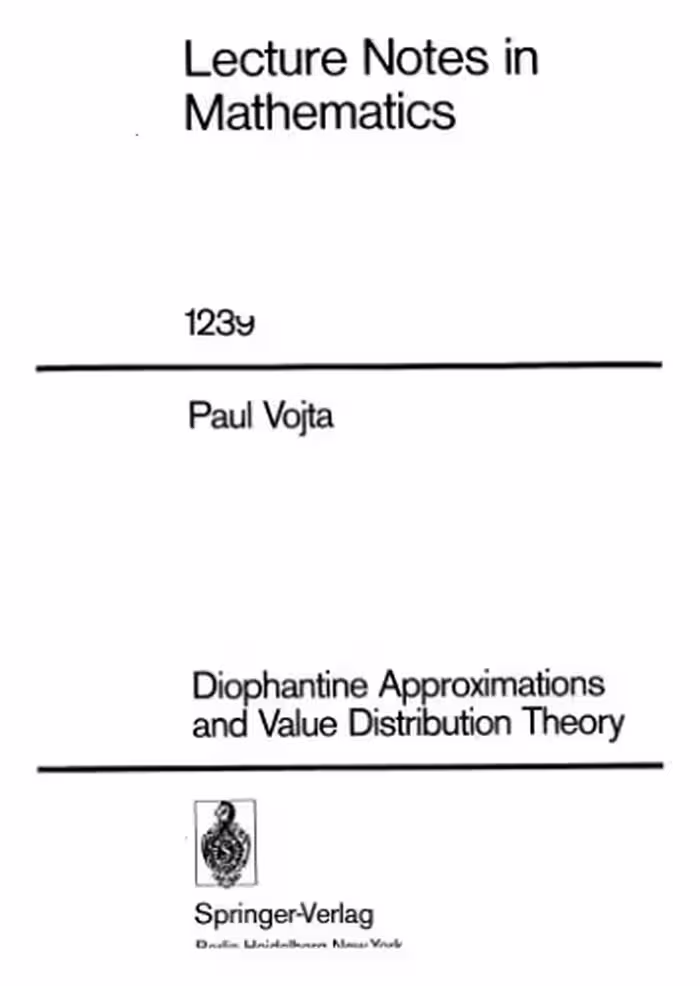خرید و دانلود نسخه کامل کتاب Diophantine Approximations and Value Distribution Theory