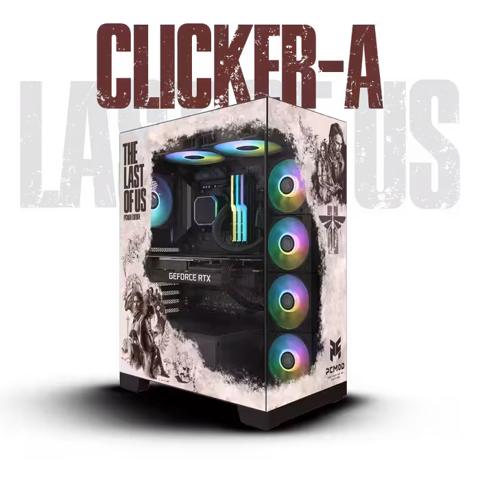 سیستم گیمینگ ادیشن کلیکر | PCMOD last of us edition CLICKER A