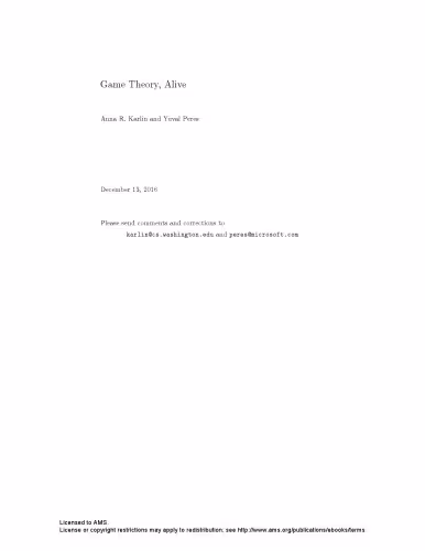 خرید و دانلود نسخه کامل کتاب Game Theory, Alive