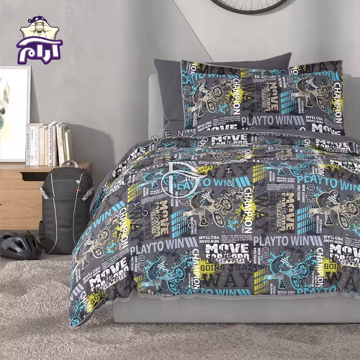 سرویس روتختی لحاف یک نفره دنزو 5 تکه کد 1000