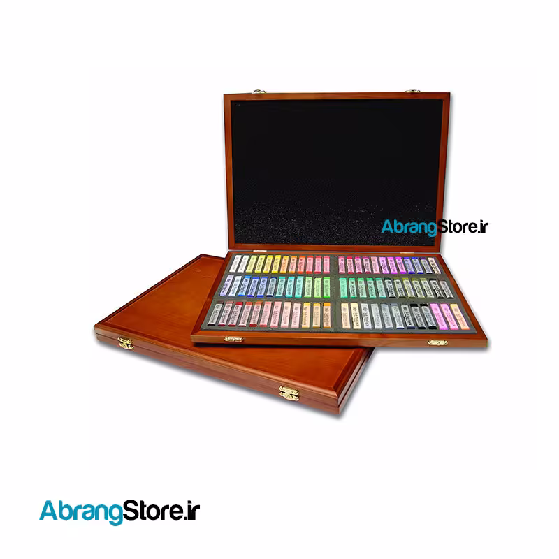 پاستل گچی گالری 72 رنگ جعبه چوبی | Gallery Artist MPV72W