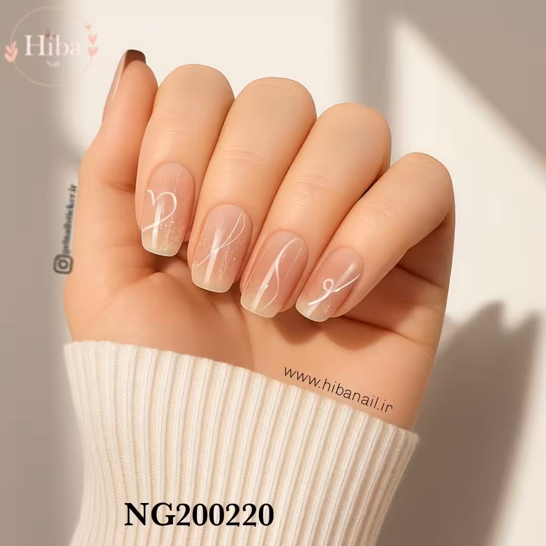 استیکر ژله ای کاشت ناخن (نیل رپ)_کد NG200220