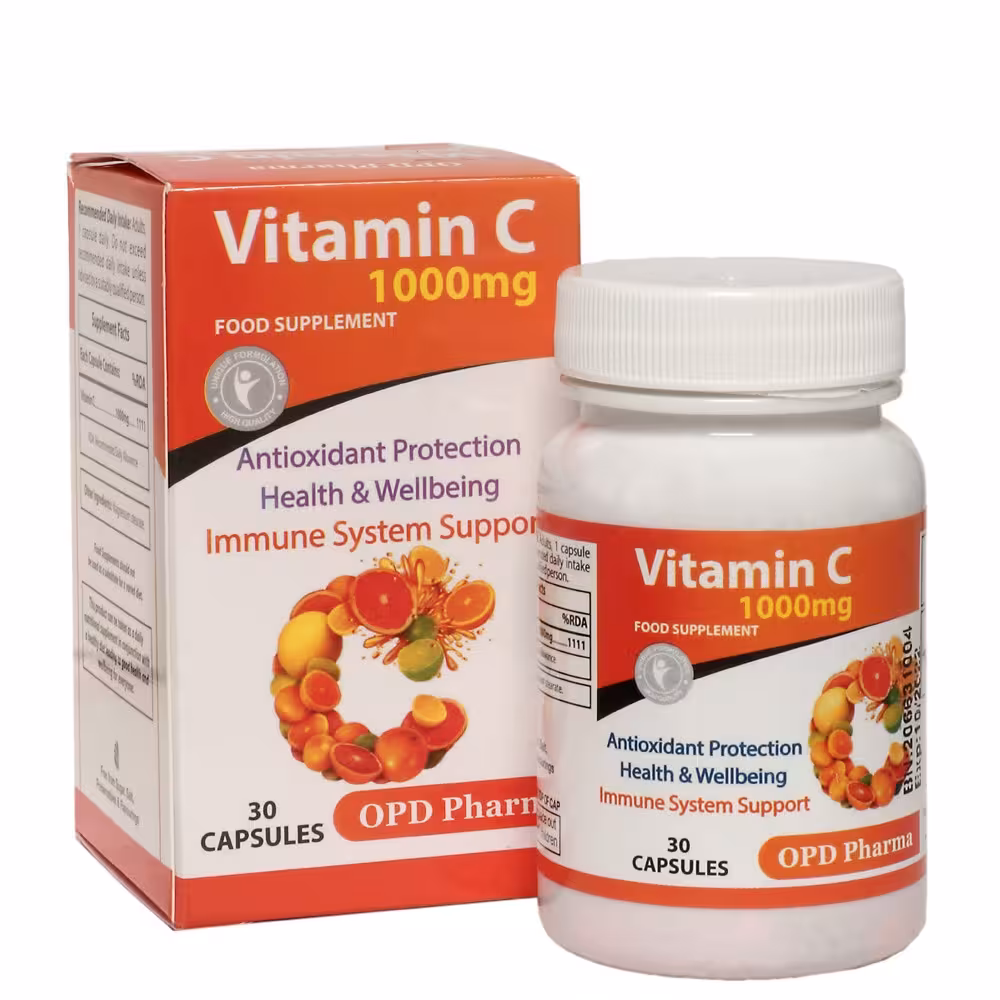 کپسول ویتامین ث 1000 میلی گرم او پی دی فارما