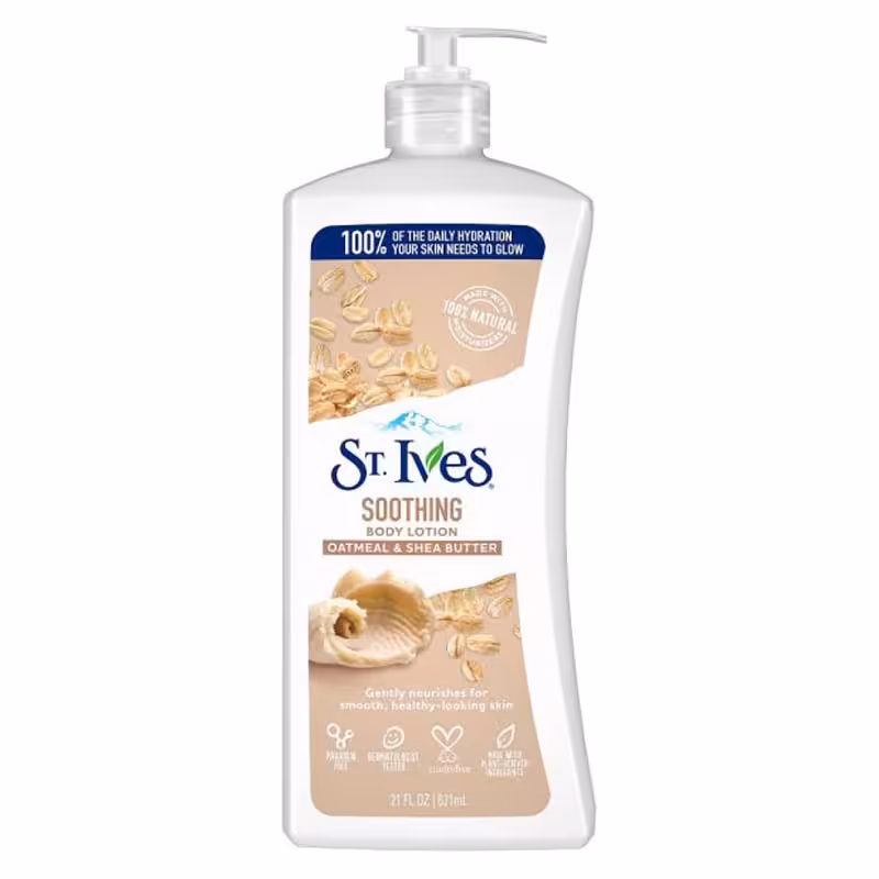 لوسیون بدن سینت ایوز St Ives مدل Soothing (جو دوسر) حجم 621 میلی لیتر