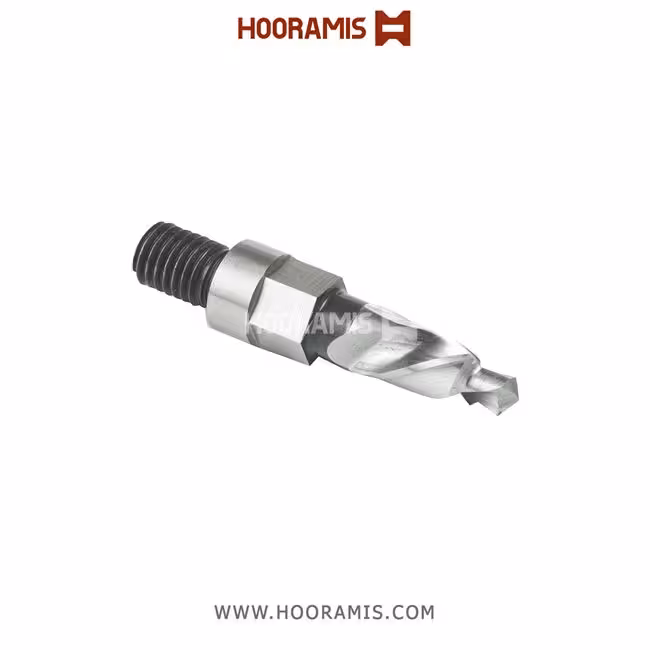 مته اختصاصی نوک دار چپگرد 60*30*10  با شفت پیچدارصاف M10 از جنس HSS-E جهت کار بر روی پروفیلهای uPVC با یا بدون پروفیل گالوانیزه