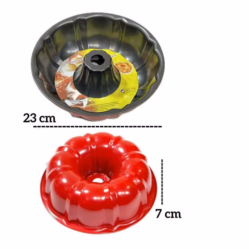 قالب تفلون شیفون دار 23 سانت پشت قرمز