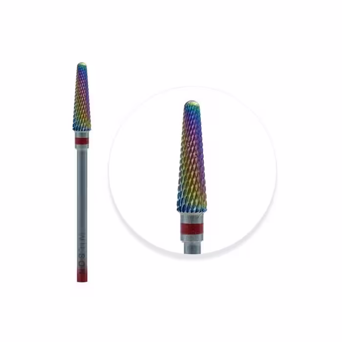 سر سوهان مخروطی کوچک روکش کروم