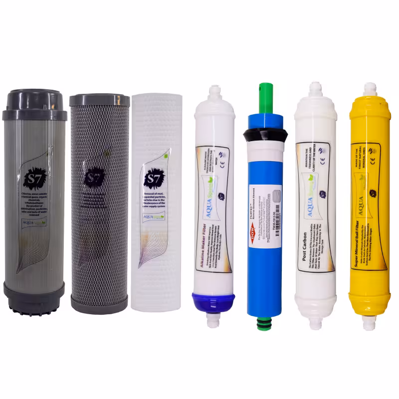فیلتر دستگاه تصفیه آب آکوآ اسپرینگ مدل F-S7-A7Z بسته 7 عددی