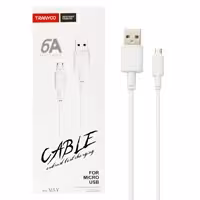 کابل شارژ و دیتا میکرو 1متری 2.1A فست Tranyoo S1-V