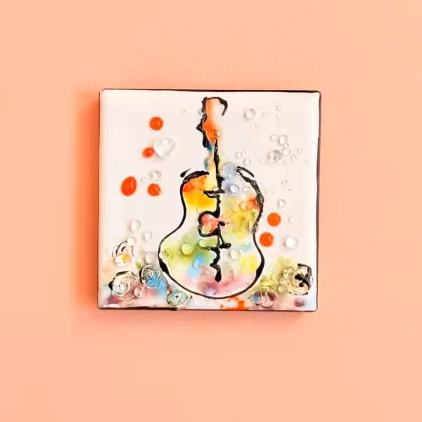 مگنت سرامیکی رنگین طرح دو