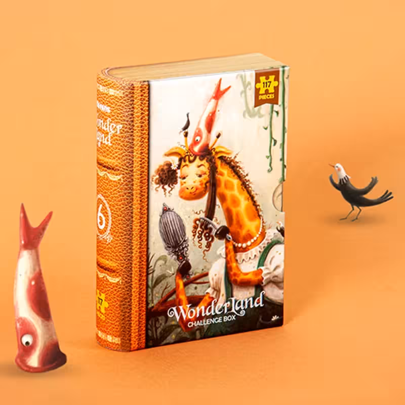 پازل کودک KID FANS مدل زرافه Wonder Land GIRAFFE کد KS2427