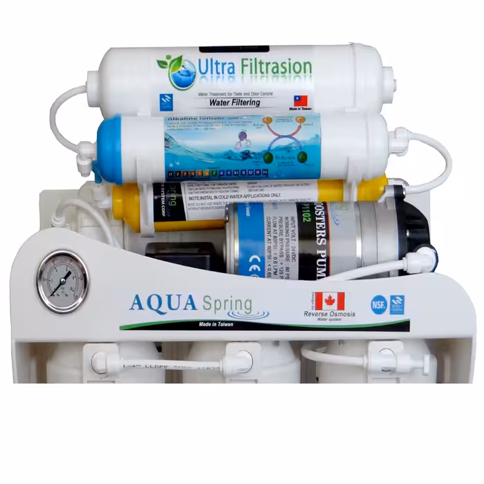 دستگاه تصفیه کننده آب آکوآ اسپرینگ مدل SF4707 به همراه فیلتر مدل 01 مجموعه 3 عددی