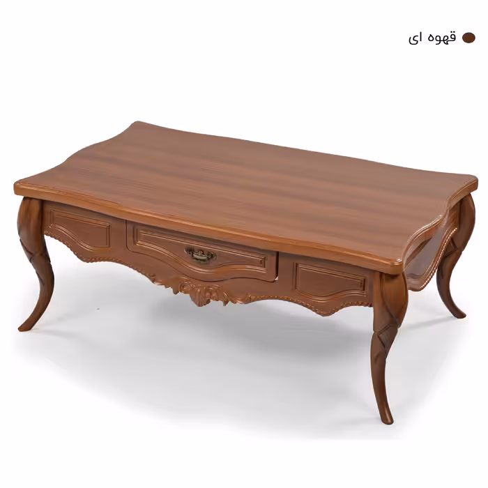 میز پذیرایی میز چوب مدل پیچک مجموعه 4 عددی