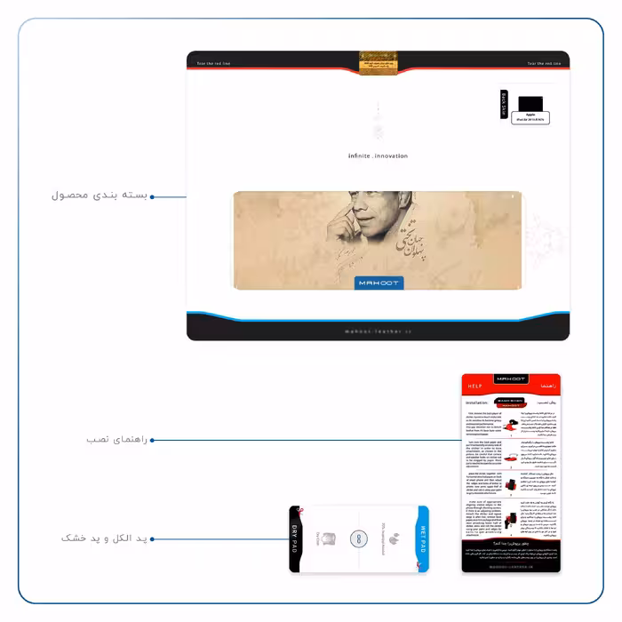 برچسب پوششی ماهوت مدل Gholamreza Takhti مناسب برای تبلت اپل iPad Air 2013 A1476