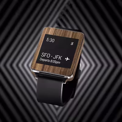 برچسب ماهوت طرح Light Walnut Wood مناسب برای ساعت هوشمند ال جی G Watch