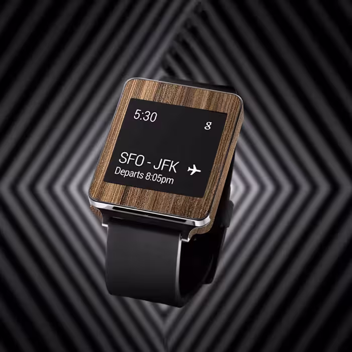 برچسب ماهوت طرح Light Walnut Wood مناسب برای ساعت هوشمند ال جی G Watch