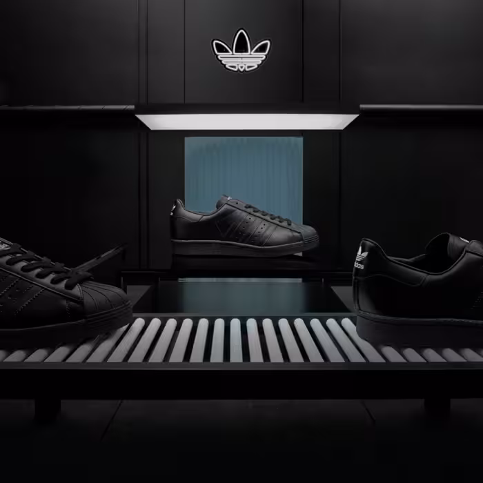 چراغ دیواری نئون دیزاین طرح Adidas-Logo-BL_WHT