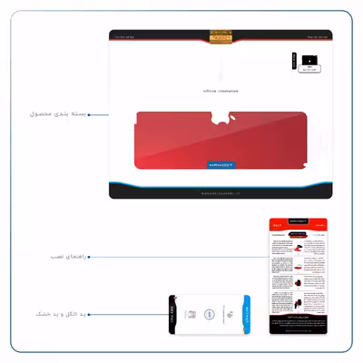 برچسب پوششی ماهوت مدل Matte-Warm-Red مناسب برای تبلت اپل iPad 2 2011 A1397