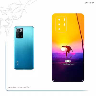 برچسب پوششی ماهوت مدل Skateboard مناسب برای گوشی موبایل شیائومی Poco X3 GT 5G