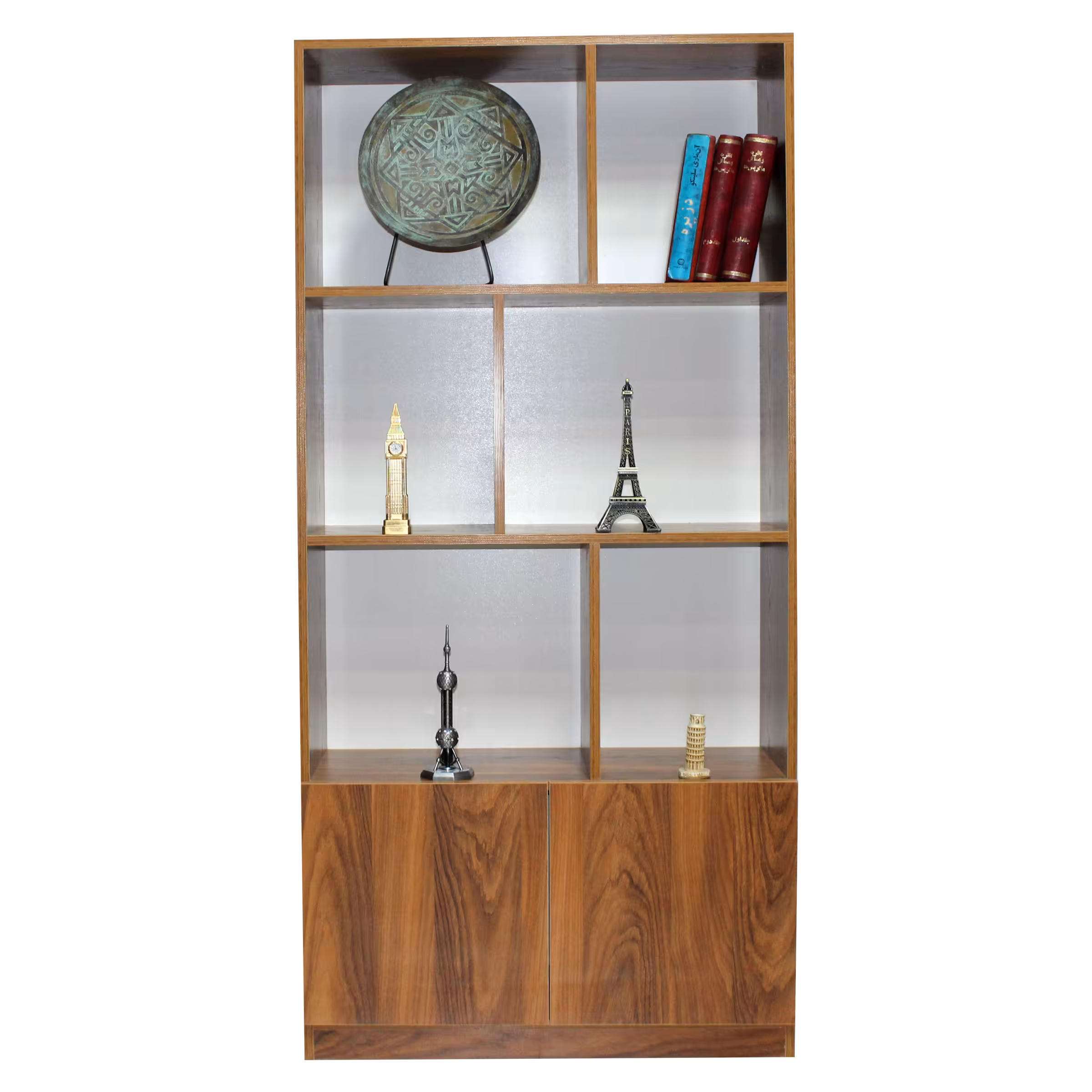 کتابخانه مدل 3 طبقه و کمددار IKE487