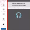برچسب پوششی ماهوت مدل Minimal Headphone Icon مناسب برای گوشی موبایل آنر Note 10