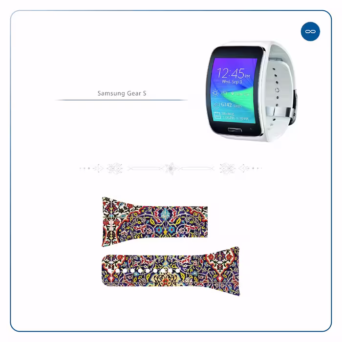 برچسب ماهوت طرح Iran_Tile6 مناسب برای ساعت هوشمند سامسونگ Galaxy Gear S