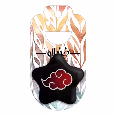 پیکسل خندالو طرح گروه آکاتسوکی انیمه ناروتو مدل ستاره ای کد 11277