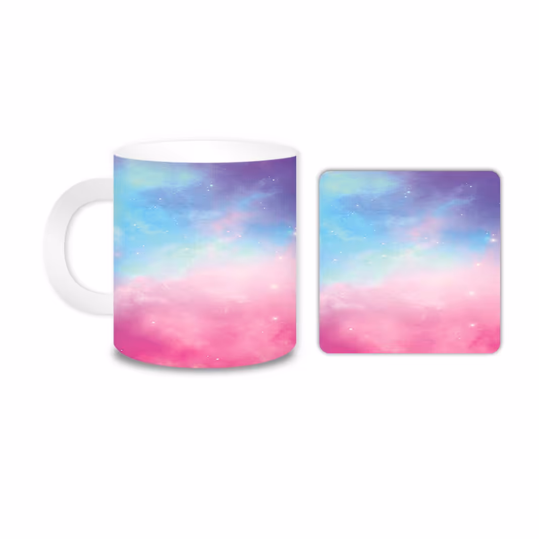 ماگ مدل آسمان کد 1647 به همراه زیر لیوانی