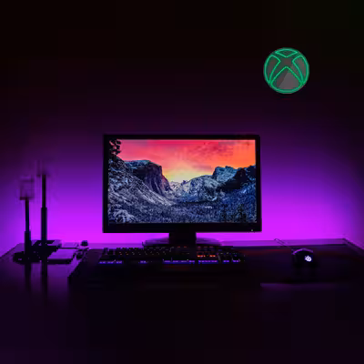 چراغ دیواری نئون دیزاین طرح Xbox-GL_GR
