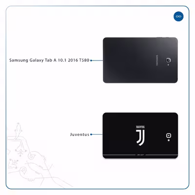 برچسب پوششی ماهوت مدل Juventus مناسب برای تبلت سامسونگ Galaxy Tab A 10.1 2016 T580