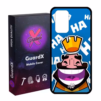 کاور گارد ایکس طرح Clash Royale مدل Glass10036 مناسب برای گوشی موبایل شیائومی Redmi Note 10 Pro / Note 10 Pro Max