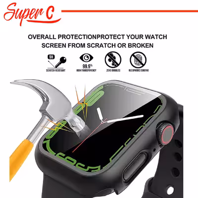 محافظ صفحه نمایش نانو سوپرسی مدل SRC مناسب برای ساعت هوشمند کیو سی وای GTC