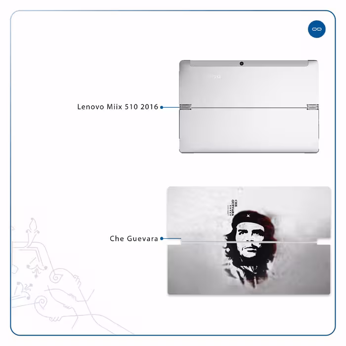 برچسب پوششی ماهوت مدل Che-Guevara مناسب برای تبلت لنوو Miix 510 2016