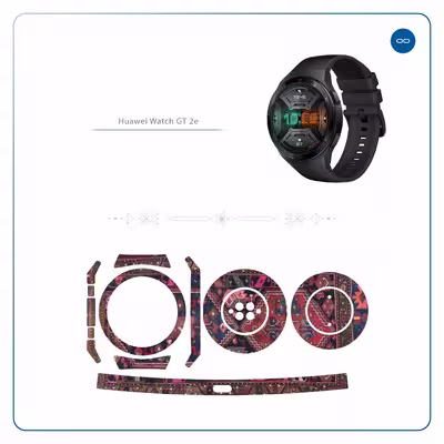 برچسب ماهوت طرح Rug مناسب برای ساعت هوشمند هوآوی Watch GT 2e