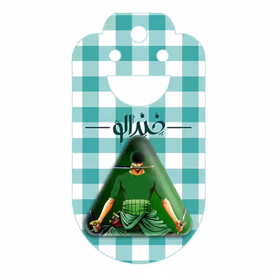 پیکسل خندالو طرح رورونا زورو انیمه وان پیس مدل مثلثی کد 11450