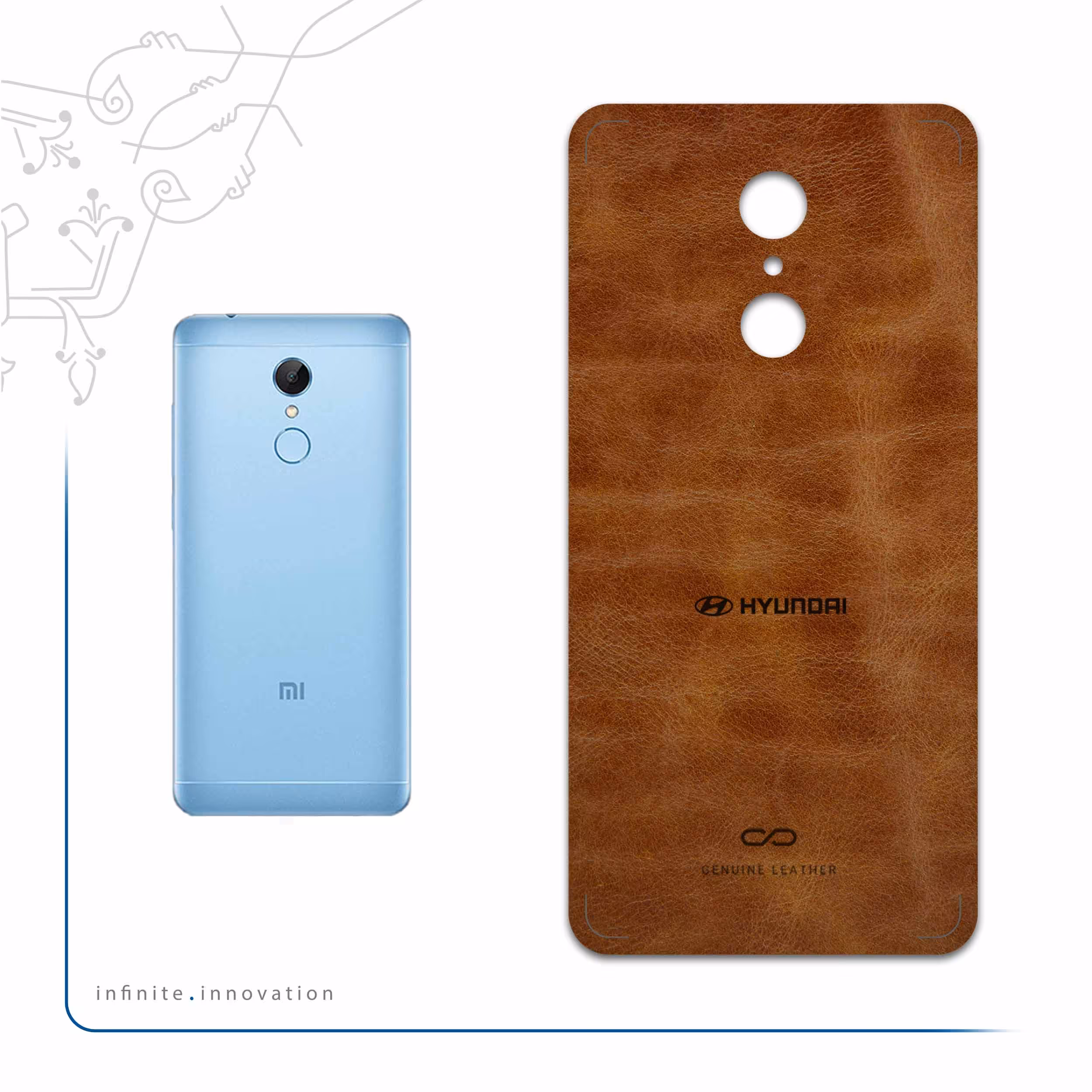 برچسب پوششی ماهوت مدل BFL-HYNDI مناسب برای گوشی موبایل شیائومی REDMI 5