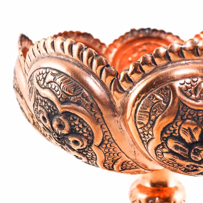 آجیل خوری قلمزنی مدل هشتگرد کد 18p17-1f4